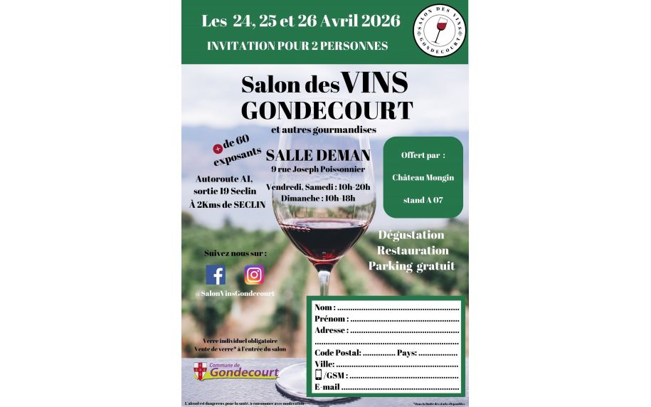 SALON DES VINS GONDECOURT (59)